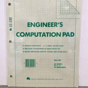 VINTAGE Engineers Computation Pad new and sealed